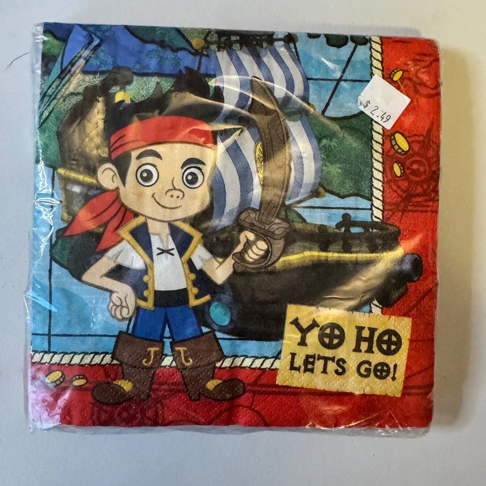 Disney Jake and the Never Land Pirates Party Supplies Bundle Napkins Cups Decor